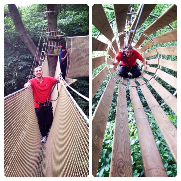 Net Crossing and Wooden Tunnel at Go Ape