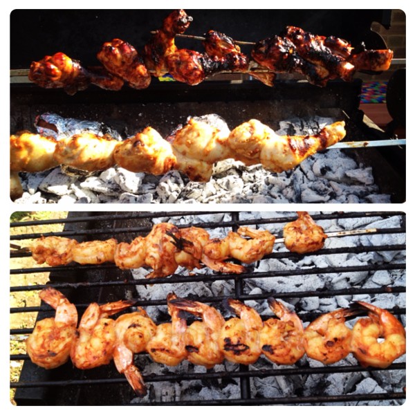 Marinated Chicken and Prawn BBQ #Amoyzing