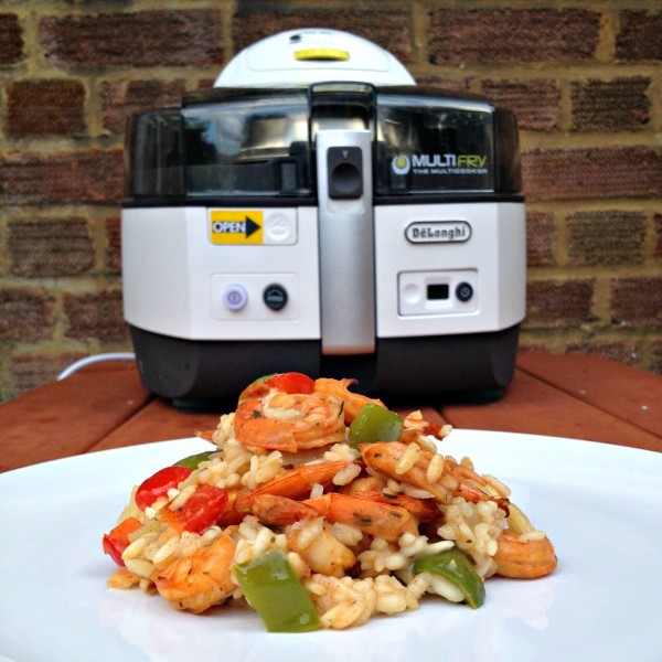 Making Prawn Risotto in De'Longhi Multifry