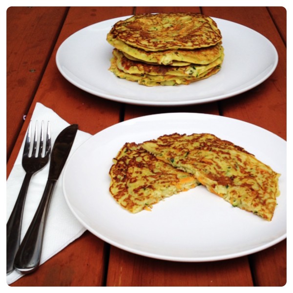 Courgette, Celery and Carrot Pancake 