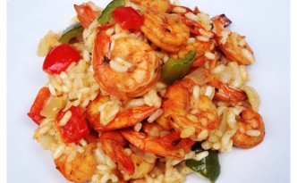 Prawn and Peppers Risotto