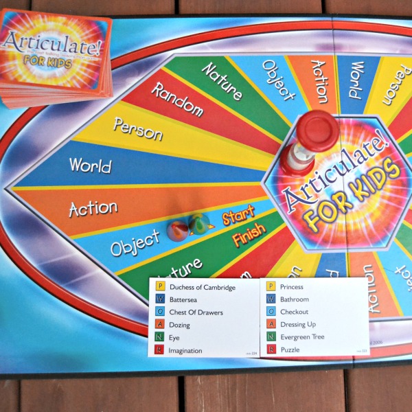 Articulate for Kids Board, Timer and Cards