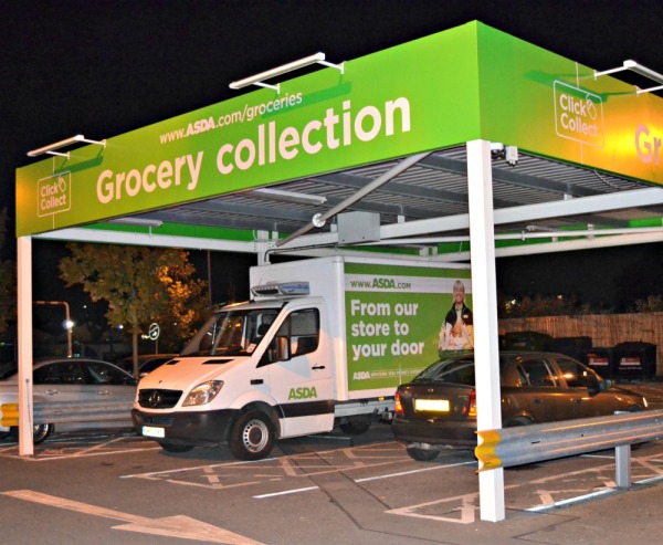 Asda Click and Collect Drive Thru Collection Point