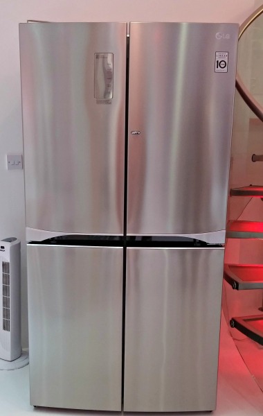 LG Four-Door Refrigerator with Door-in-Door. 