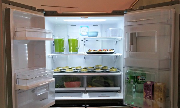 LG Four-Door Refrigerator with Door-in-Door. 