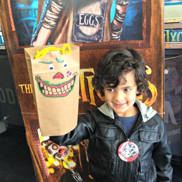 The Boxtrolls: Paper Bag Crafting and Badge