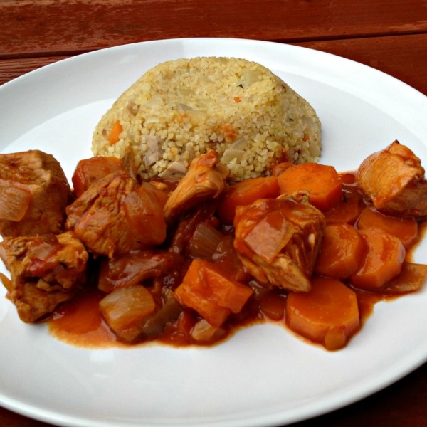 Spanish Chicken with Vegetables and Couscous