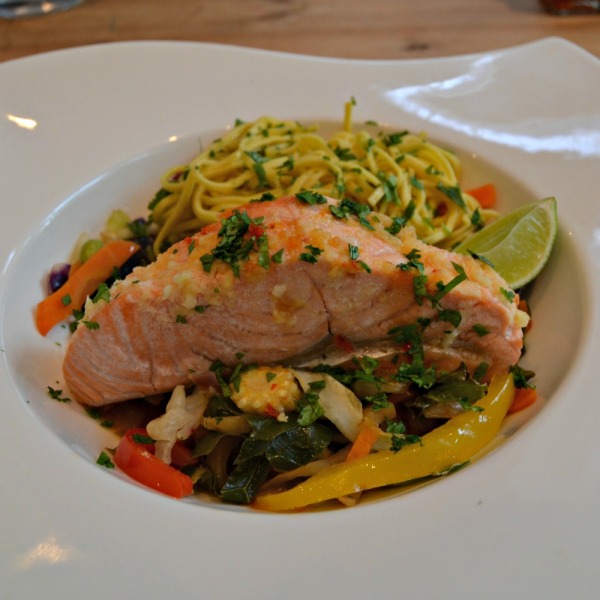 Asian Saucy Salmon on Oodles of Noodles