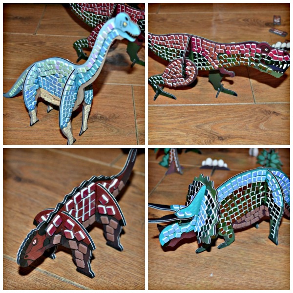 Sticky Mosaics: 3D Dinosaurs