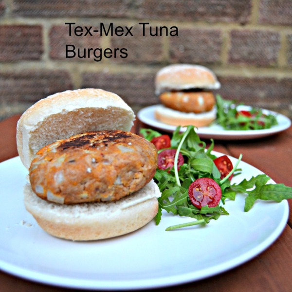 Tex-Mex Tuna Burgers Recipe