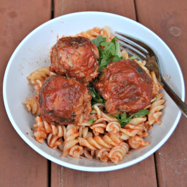 Pasta with Tuna Meatballs and Rocket