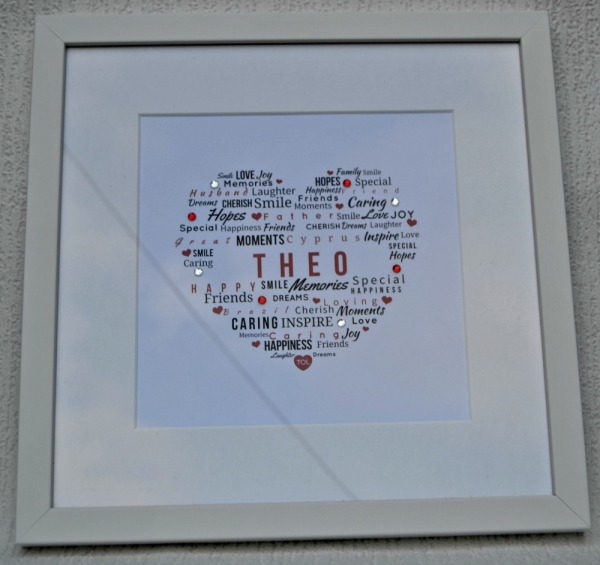 Personalised Typography of Love Gloss Frame by ToxicFox