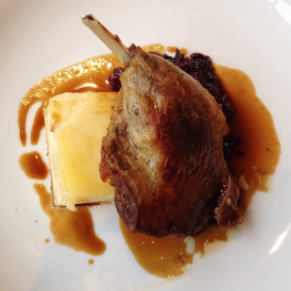 Main Course: Confit Duck Leg served with Dauphinoise Potatoes