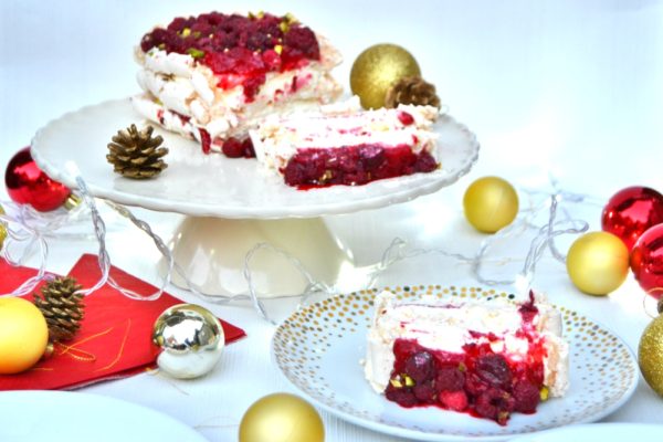 Luxury Raspberry and Pistachio Layered Pavlova